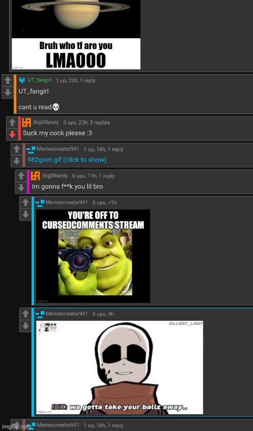 Cursedcomments | image tagged in cursed comments | made w/ Imgflip meme maker