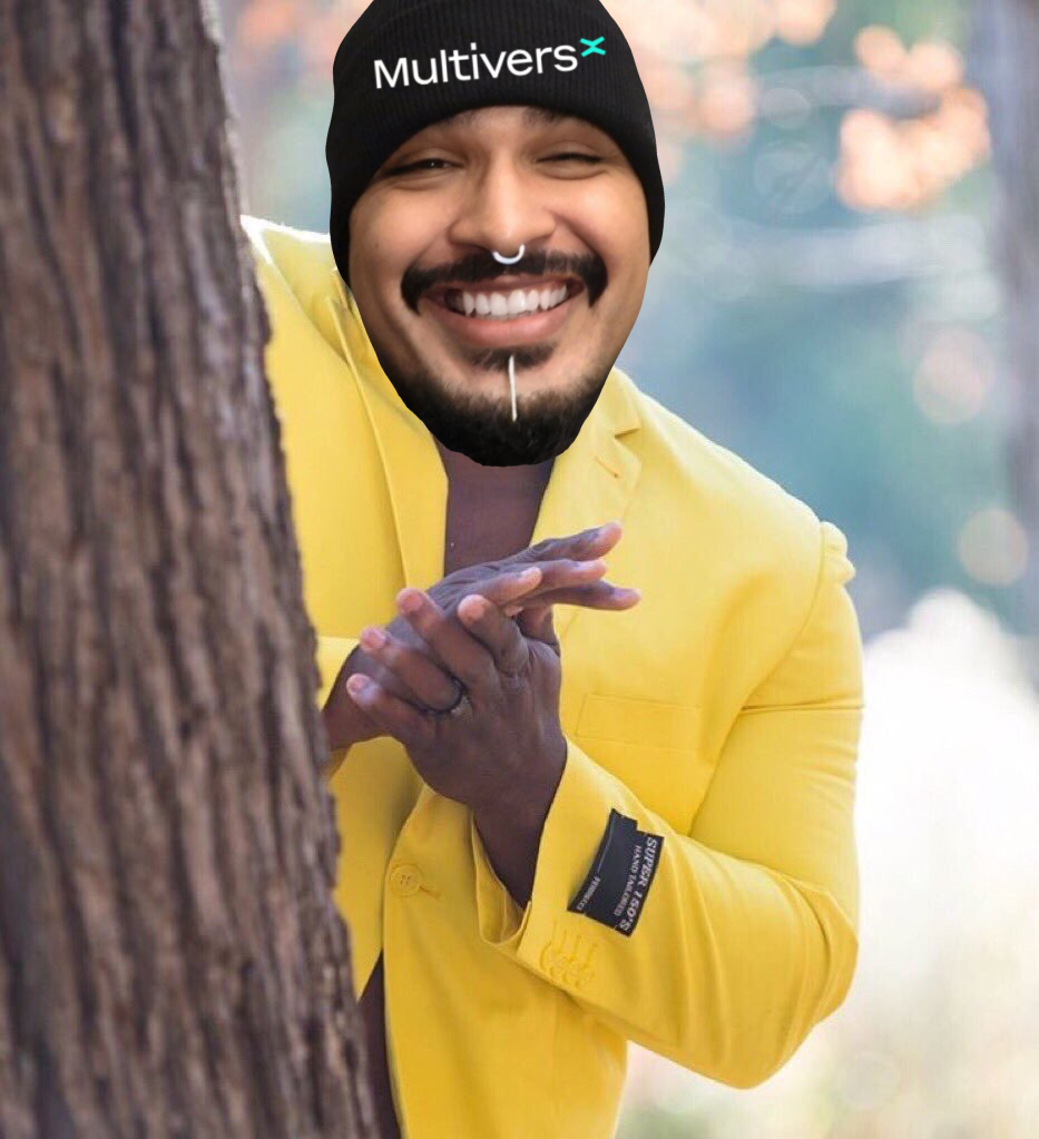 Black guy hiding behind tree Blank Meme Template