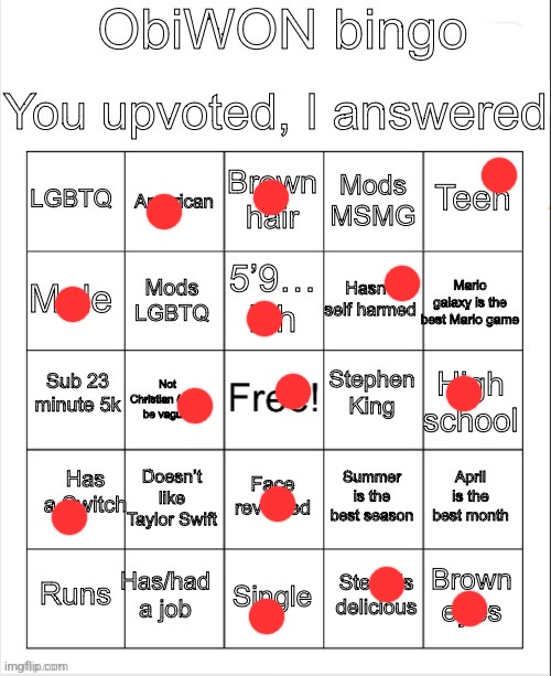 ObiWON bingo | image tagged in obiwon bingo | made w/ Imgflip meme maker