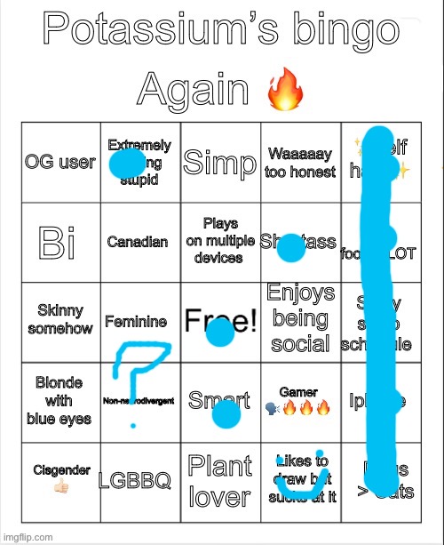 Potassium Bingo V4 | image tagged in potassium bingo v4 | made w/ Imgflip meme maker