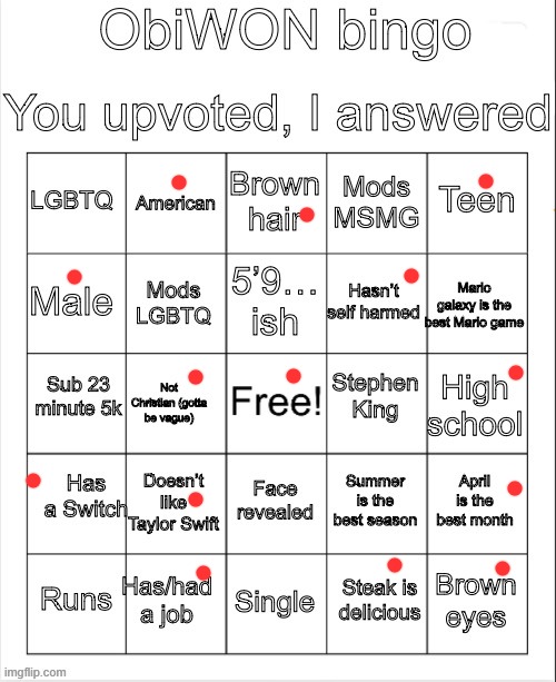 ObiWON bingo | image tagged in obiwon bingo | made w/ Imgflip meme maker