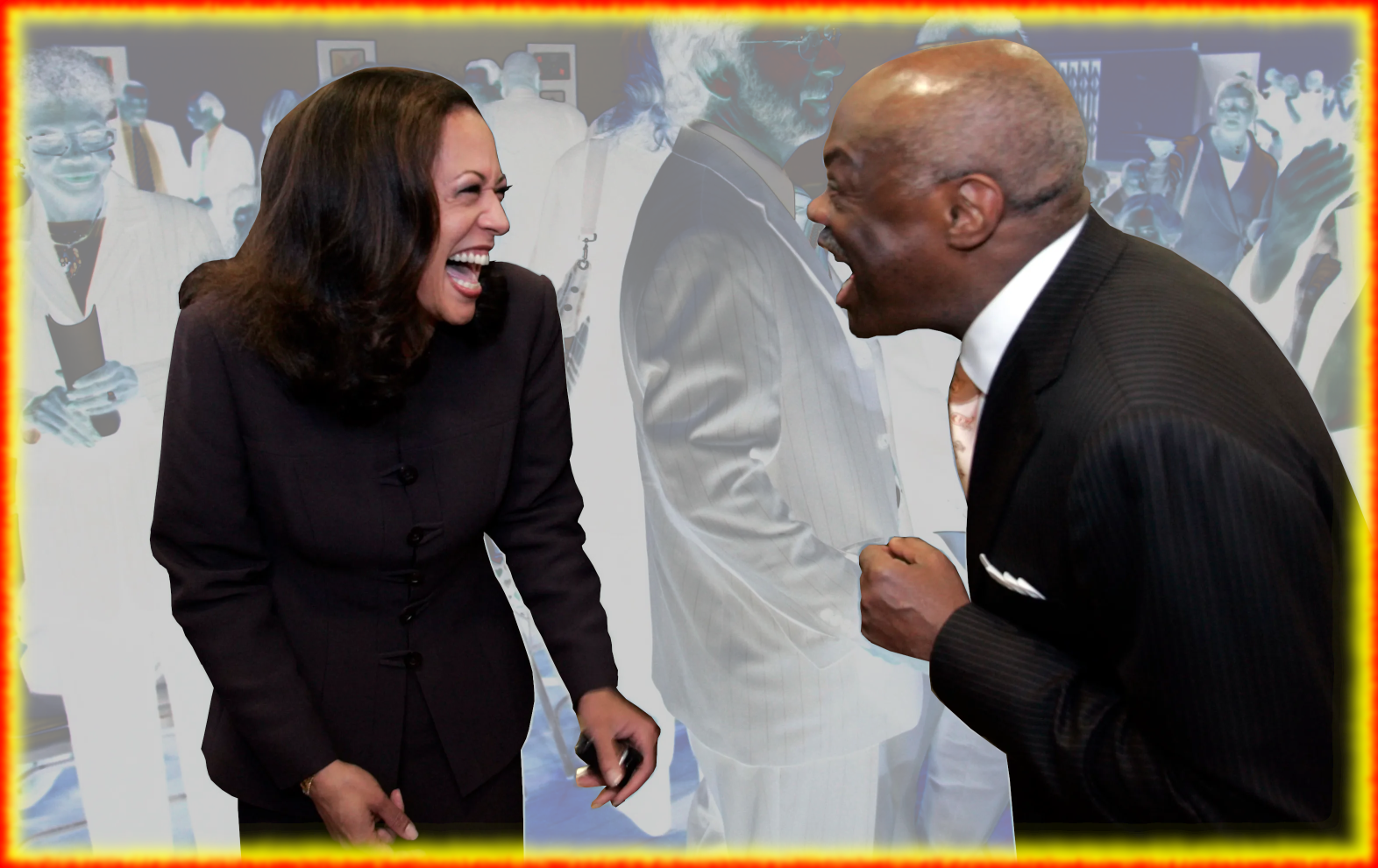 Kamala Arousing Moment - Willie Brown Blank Meme Template