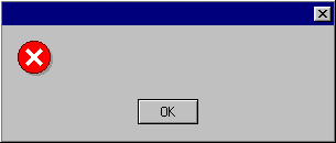 Windows 95 error message one button Blank Meme Template