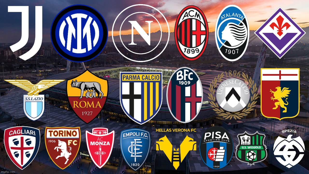 ALL 20 Italian Serie A Clubs for 2025/26 season (PREDICTION) | image tagged in juventus,inter,milan,napoli,roma,italy | made w/ Imgflip meme maker