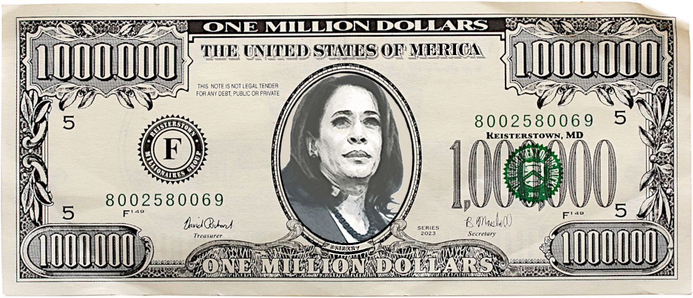 KAMALA FAKE BUCKS Blank Meme Template