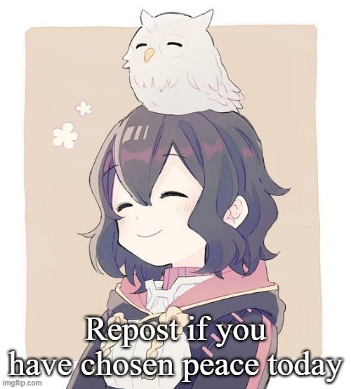 Wholesome Morgan | Repost if you have chosen peace today | image tagged in wholesome morgan | made w/ Imgflip meme maker