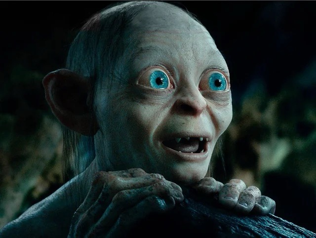 Gollum and the Birthday Cake Blank Meme Template