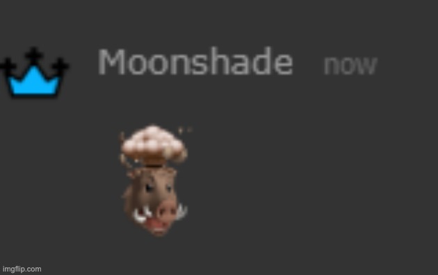 Moonshade Exploding Boar Head | image tagged in moonshade exploding boar head | made w/ Imgflip meme maker