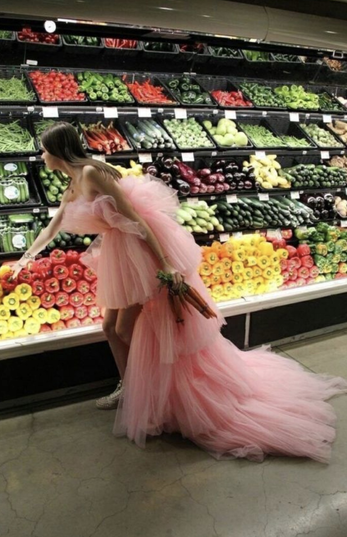 Grocery girl Blank Meme Template