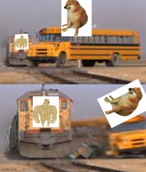 tren | image tagged in a train hitting a school bus | made w/ Imgflip meme maker
