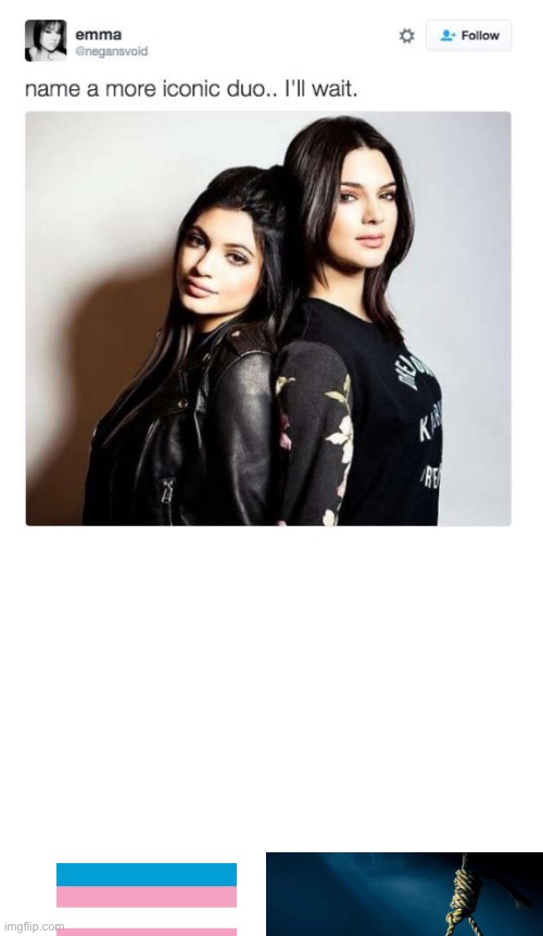 Name a more iconic duo | image tagged in name a more iconic duo | made w/ Imgflip meme maker