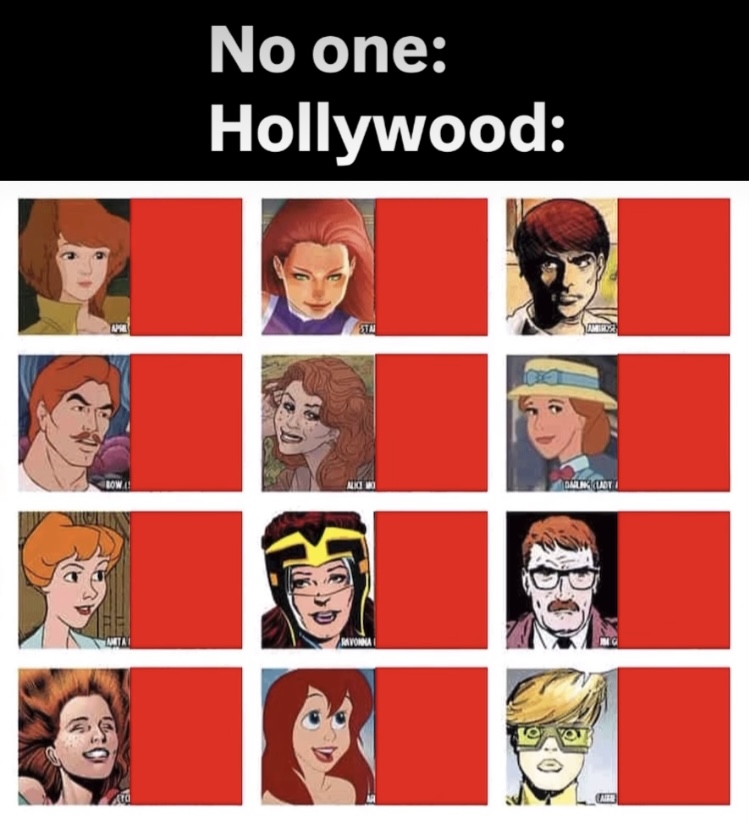 No one: Hollywood: Blank Meme Template