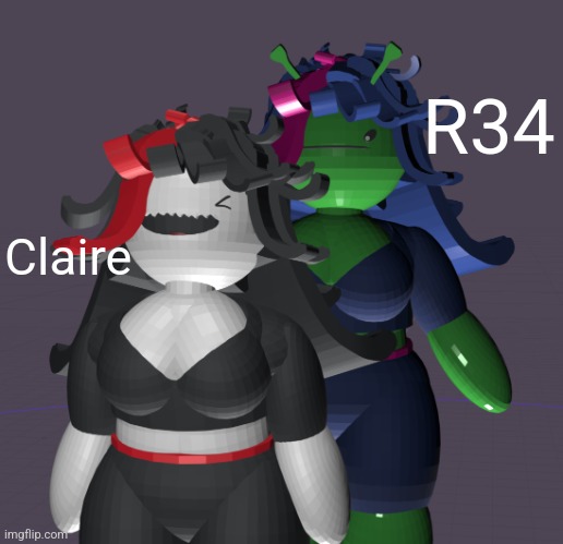 Claire and peanoid claire | R34; Claire | image tagged in claire and peanoid claire | made w/ Imgflip meme maker