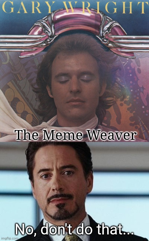 The Meme Weaver No, don't do that... | image tagged in tony stark | made w/ Imgflip meme maker