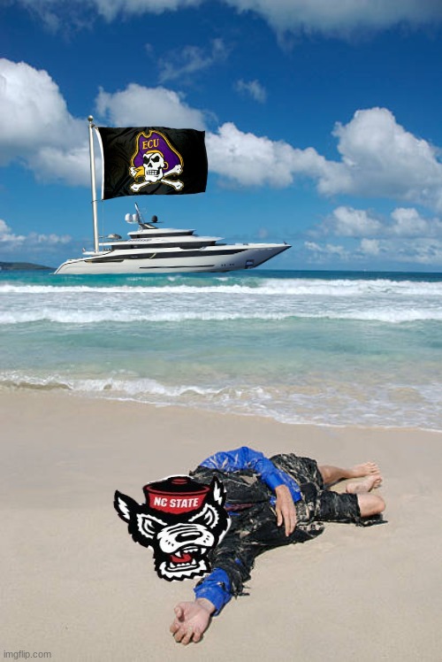 ECU vs NC State meme | image tagged in memes,college football,funny,rivalry,sports,football | made w/ Imgflip meme maker