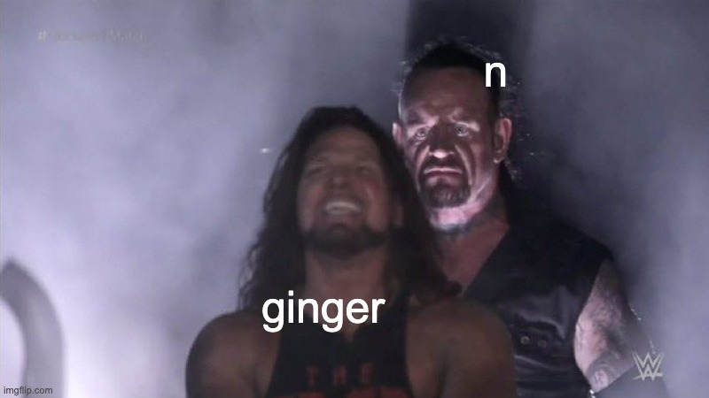 Guy behind another guy | n ginger | image tagged in guy behind another guy | made w/ Imgflip meme maker