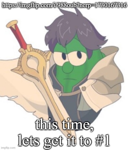 Larry X Chrom | https://imgflip.com/i/988oub?nerp=1730167316; this time, lets get it to #1 | image tagged in larry x chrom | made w/ Imgflip meme maker