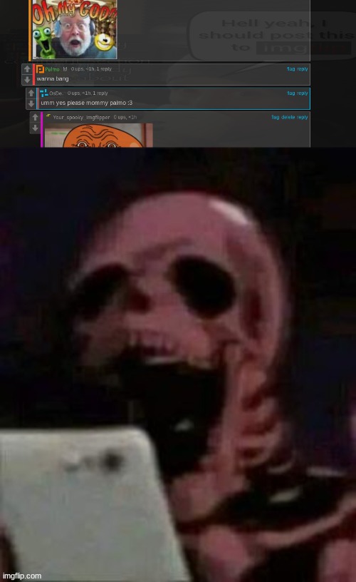 QHAR!?!??!? | image tagged in skeleton phone reaction | made w/ Imgflip meme maker