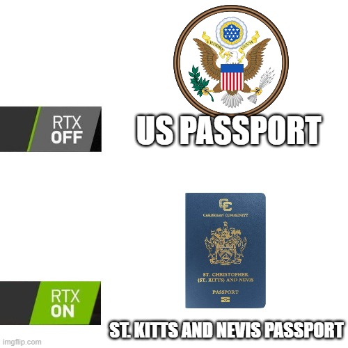 St. Kitts and Nevis' Citizenship - a Legacy of Investment (KT Video, 28/10/24) | US PASSPORT; ST. KITTS AND NEVIS PASSPORT | image tagged in rtx,us passport,usa,united states of america,usa sucks | made w/ Imgflip meme maker