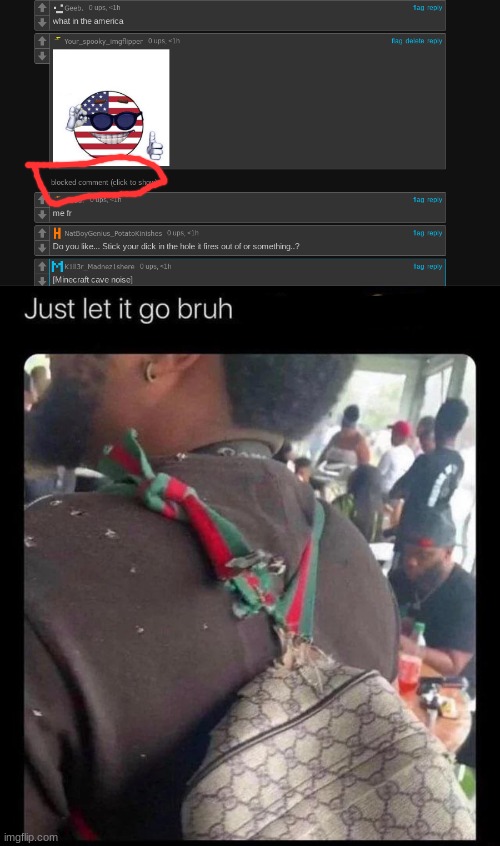 image tagged in just let it go bruh it's over | made w/ Imgflip meme maker