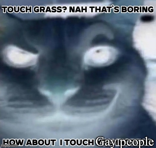 how about I touch you instead? | Gay people | image tagged in how about i touch you instead | made w/ Imgflip meme maker