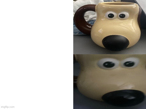 Gromit calm/angry Blank Meme Template