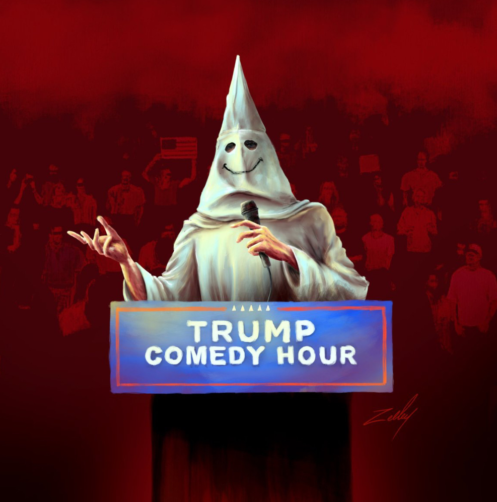 Trump KKK comedy hour Blank Meme Template