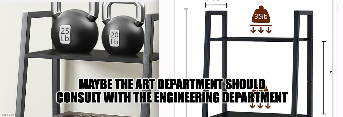 HEY, ARTIST, READ THE MANUAL! | MAYBE THE ART DEPARTMENT SHOULD CONSULT WITH THE ENGINEERING DEPARTMENT | image tagged in crash,you fool you fell victim to one of the classic blunders | made w/ Imgflip meme maker