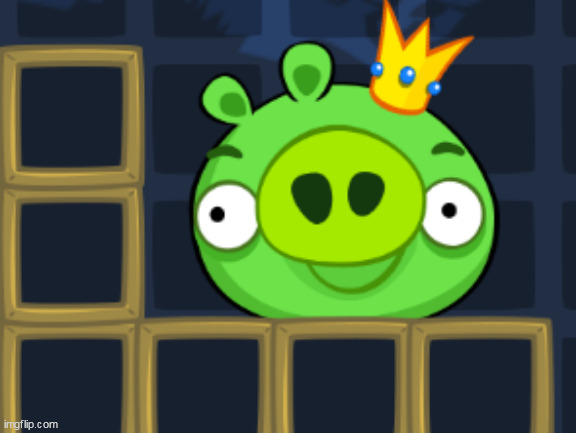 bad piggies king pig angry birds | image tagged in bad piggies king pig angry birds | made w/ Imgflip meme maker