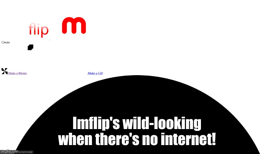 Title Image | Imflip's wild-looking when there's no internet! | image tagged in imgflip,fresh memes,wifi drops | made w/ Imgflip meme maker