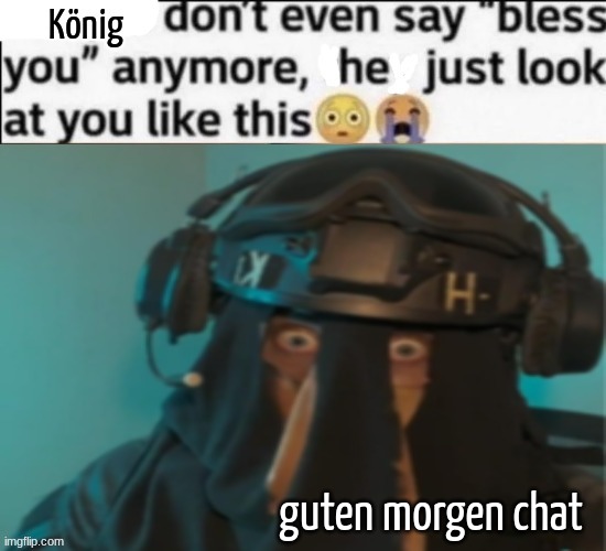 AFK lmaoo | guten morgen chat | image tagged in afk lmaoo | made w/ Imgflip meme maker