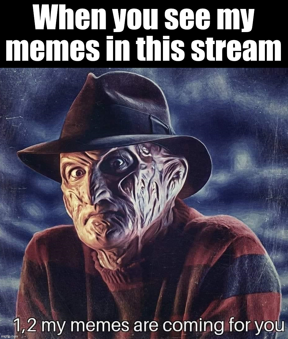 Frightening | When you see my memes in this stream | image tagged in memes,who_am_i | made w/ Imgflip meme maker