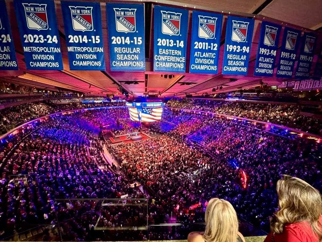 Trump Nazi Rally Madison Square Garden Blank Meme Template