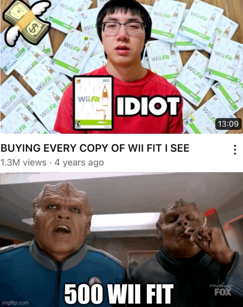 500 WII FIT | image tagged in 500 cigarettes | made w/ Imgflip meme maker