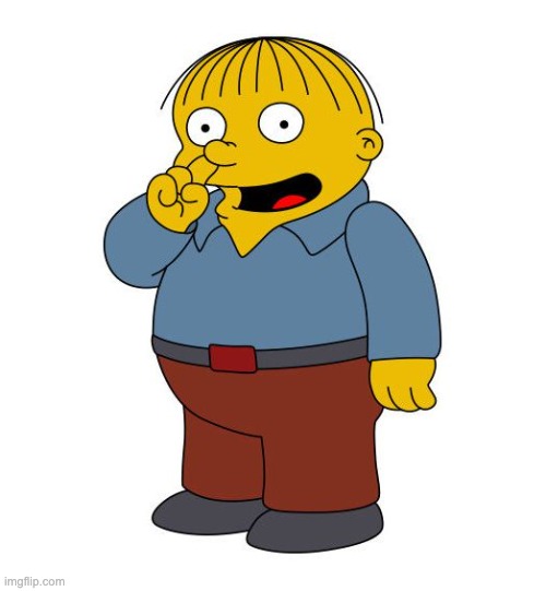 Ralph Wiggums Picking Nose | image tagged in ralph wiggums picking nose | made w/ Imgflip meme maker