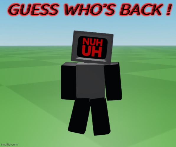 ROFLMAO ! >_< | GUESS WHO’S BACK ! | image tagged in skyocean,silly | made w/ Imgflip meme maker