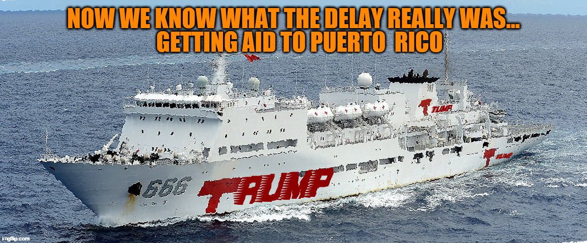 Trump delays aid to Puerto Rico after hurricanes | GETTING AID TO PUERTO  RICO | image tagged in trump delays aid to puerto rico after hurricanes,fascist rascist,1000s died murder neglect,garbage island,maga murder | made w/ Imgflip meme maker