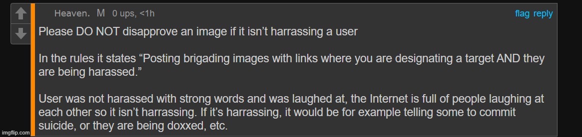 @hannibal please do not disapprove since the post that you disapproved wasn’t harrassing you | made w/ Imgflip meme maker