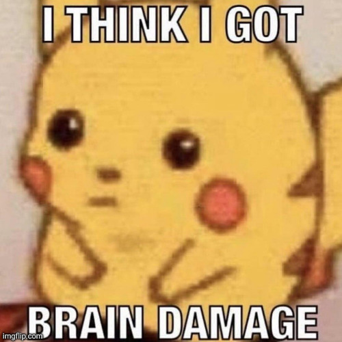 brain damage | image tagged in brain damage | made w/ Imgflip meme maker