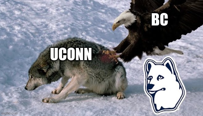 UCONN vs BC meme | BC; UCONN | image tagged in memes,college football,football,sports,fun,hahaha | made w/ Imgflip meme maker