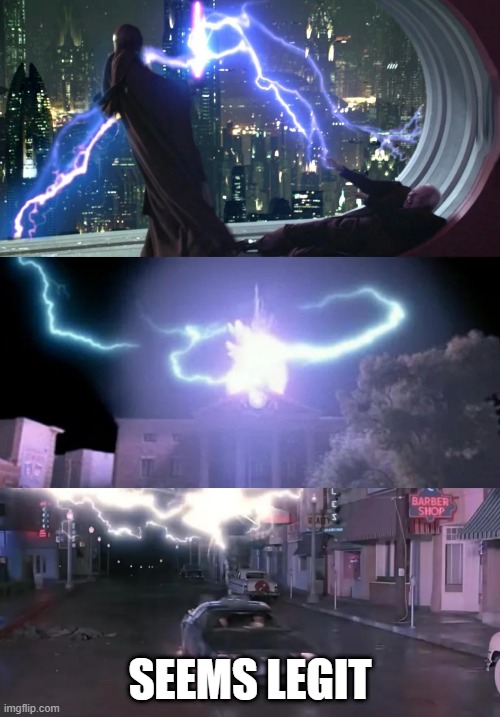 Jedi to the Future | SEEMS LEGIT | image tagged in star wars | made w/ Imgflip meme maker