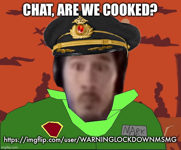 The Stare of '87 | CHAT, ARE WE COOKED? https://imgflip.com/user/WARNINGLOCKDOWNMSMG | image tagged in the stare of '87 | made w/ Imgflip meme maker