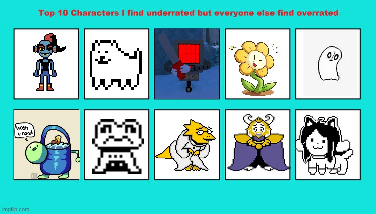 eeeeeeeeeeee | image tagged in 10 characters i find underrated but everyone else find overrated | made w/ Imgflip meme maker