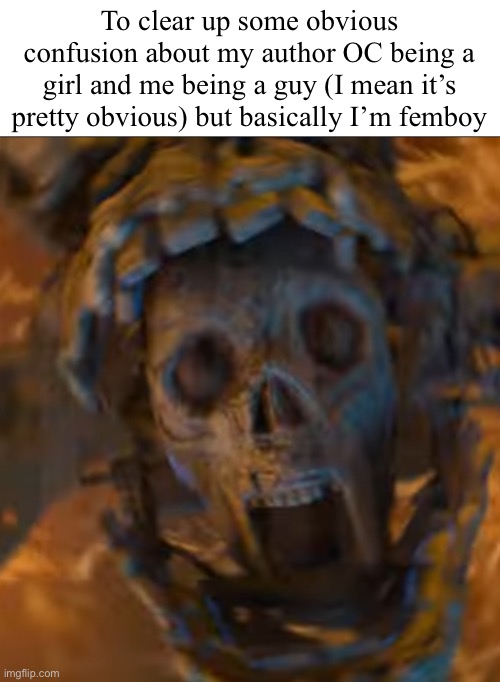 Lol also quit tweaking fr | To clear up some obvious confusion about my author OC being a girl and me being a guy (I mean it’s pretty obvious) but basically I’m femboy | made w/ Imgflip meme maker