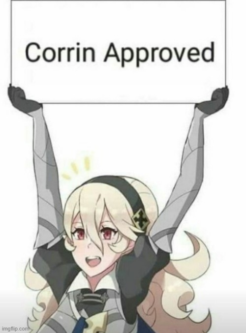 Corrin approved | image tagged in corrin approved | made w/ Imgflip meme maker