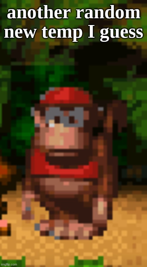 DK thousand yard stare | another random new temp I guess | image tagged in dk thousand yard stare | made w/ Imgflip meme maker