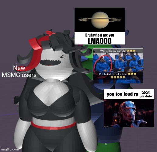 Claire and peanoid claire | New MSMG users | image tagged in claire and peanoid claire | made w/ Imgflip meme maker