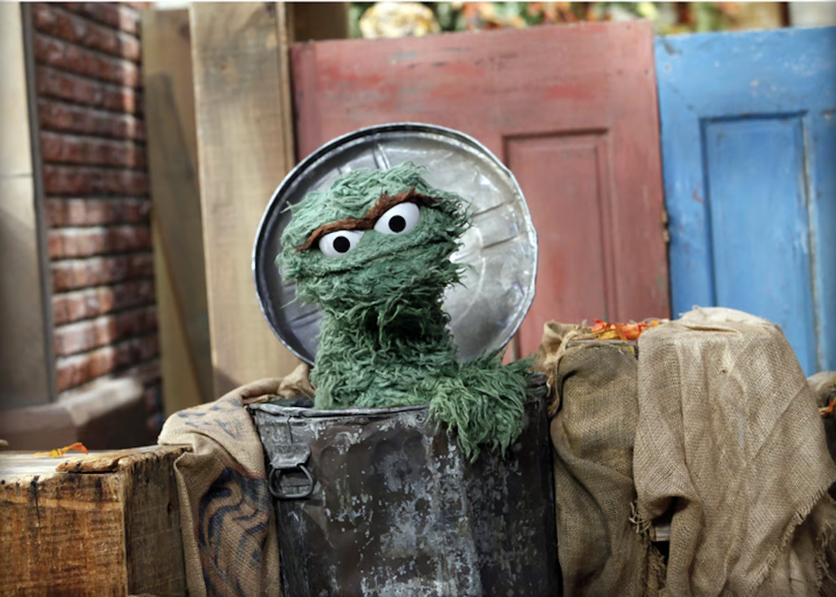 Oscar the Grouch Blank Meme Template