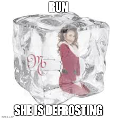 Fellow spoktober friends it is almost time for the most overplayed song ever | RUN; SHE IS DEFROSTING | image tagged in random,spooktober | made w/ Imgflip meme maker