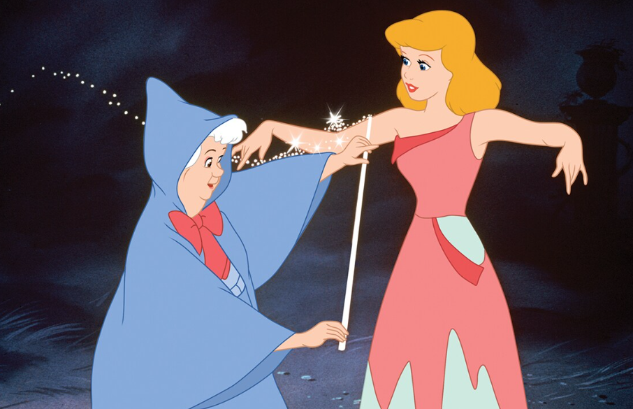 Cinderella and fairy godmother Blank Meme Template